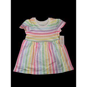 NWT Infant Girl Rainbow Print Skater Dress Size 3-6M- NWT - Summer Dress